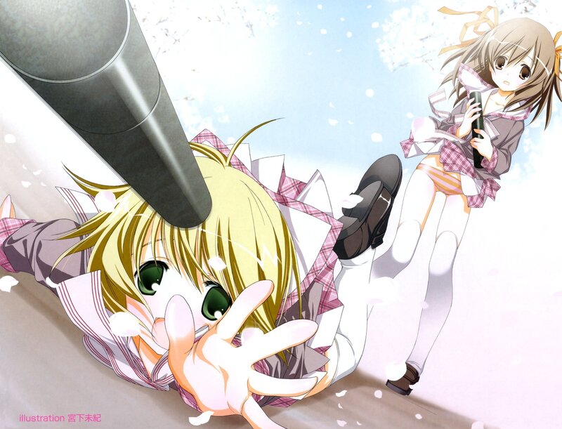 Blonde Girl Being Hit
