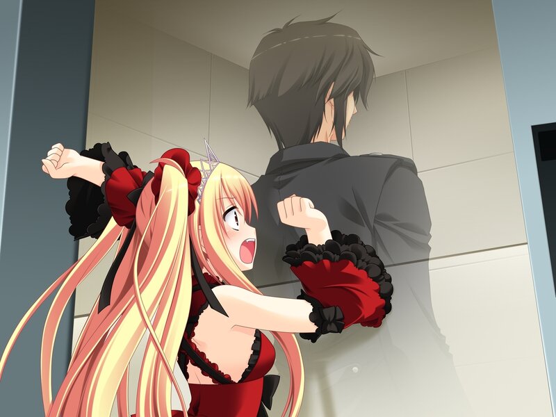 Blonde Girl Chasing Boy