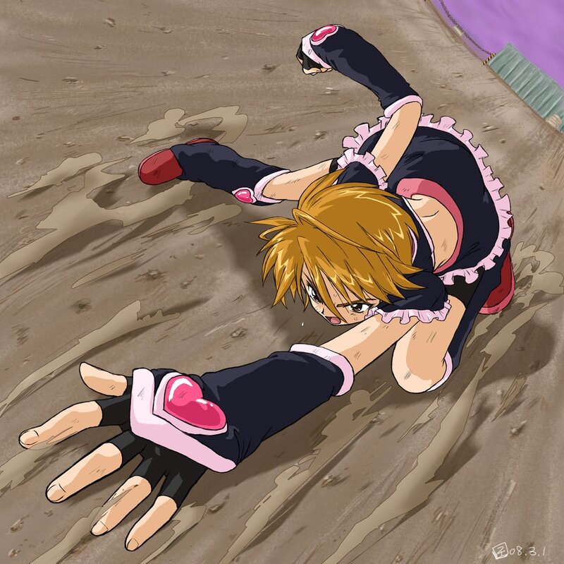 Blonde Girl Crawling