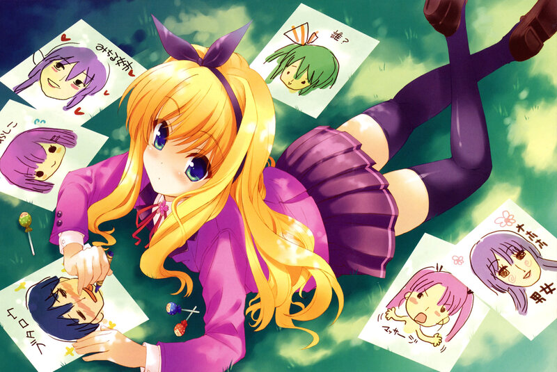 Blonde Girl Drawing