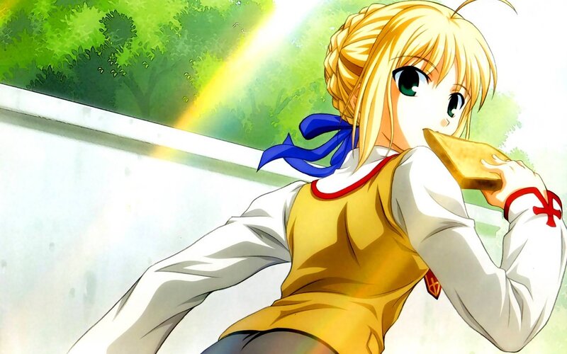 blonde girl eating toast