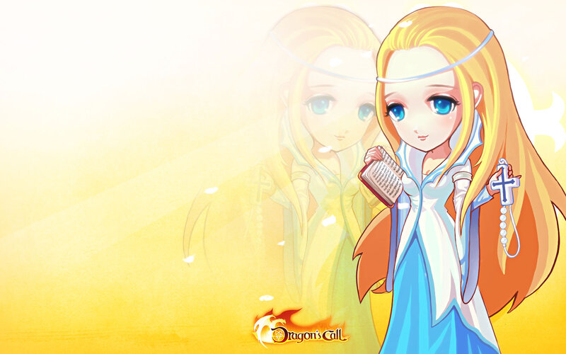 Blonde Girl Holding Book — Yellow