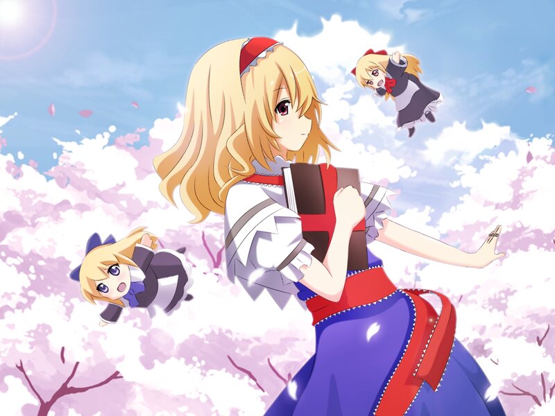 Blonde Girl Holding Books