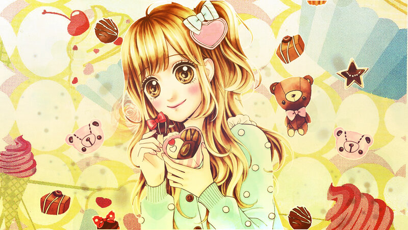 Blonde Girl Holding Chocolate