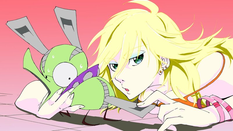 Blonde Girl Holding Knife