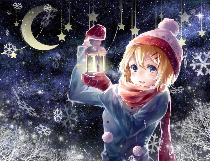 Blonde Girl Holding Lantern