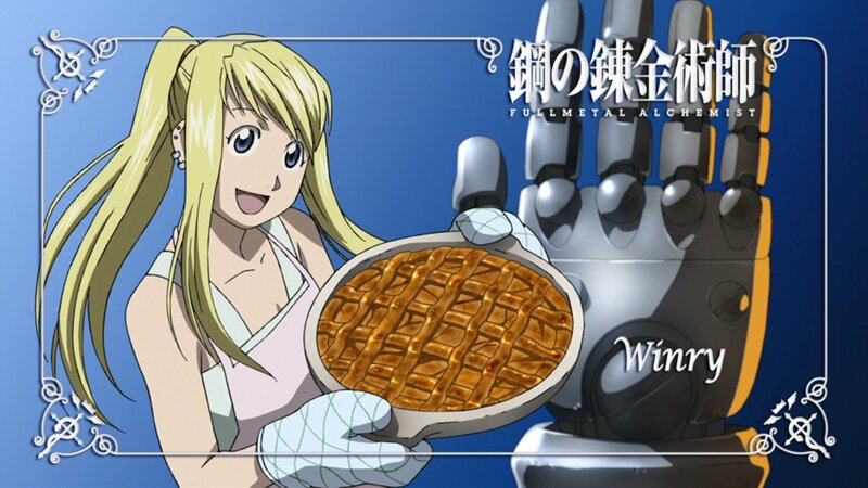 Blonde Girl Holding Pie