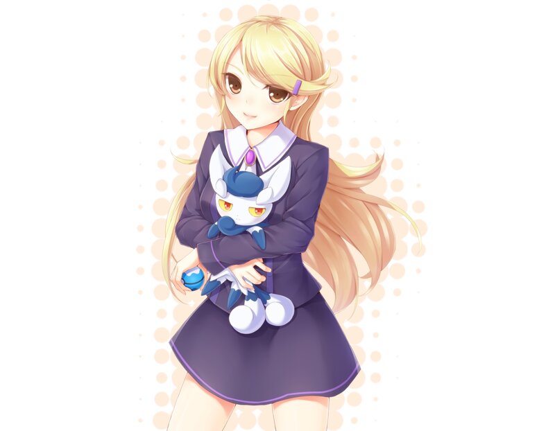 Blonde Girl Holding Pokémon