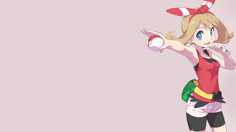 Blonde Girl Holding Pokeball
