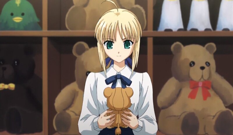 Blonde Girl Holding Teddy Bear — White, Calm
