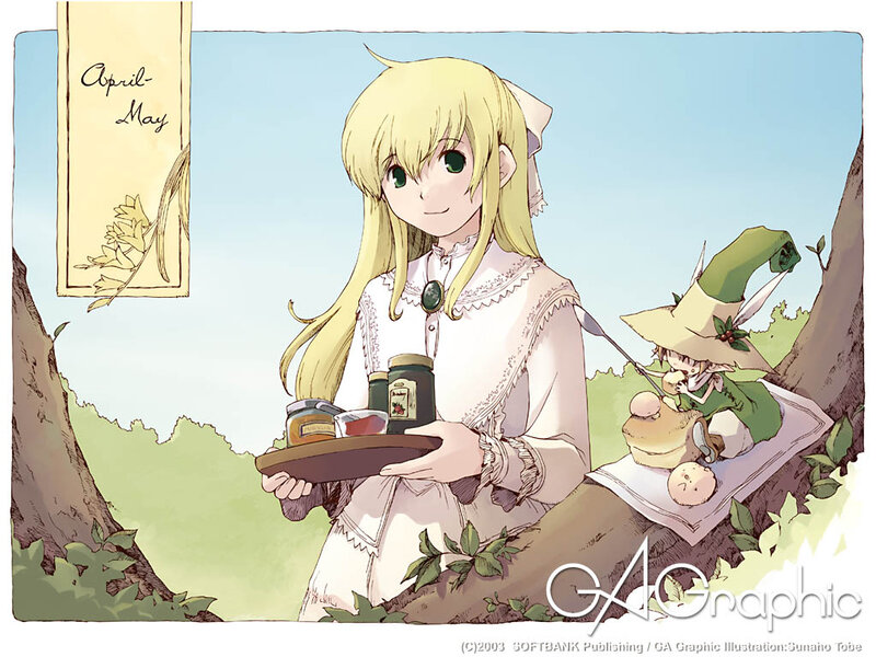 Blonde Girl Holding Tray