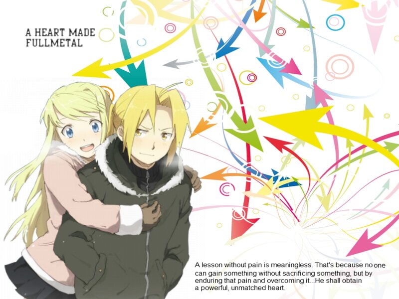 Blonde Girl Hugging Boy — Yellow, Dramatic