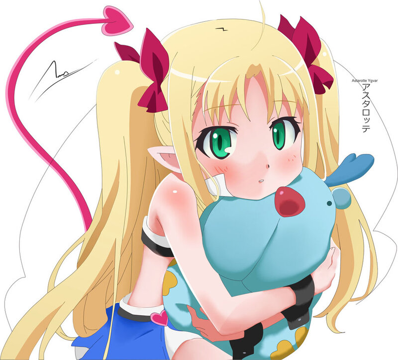 Blonde Girl Hugging Toy