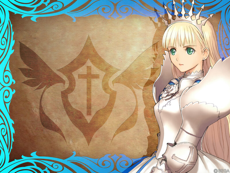 Blonde Girl in Armor — Blue, Regal