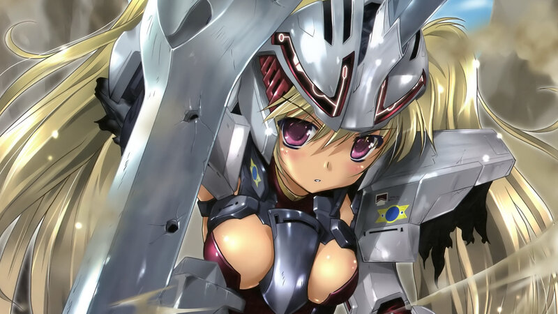 Blonde Girl in Armor — Silver