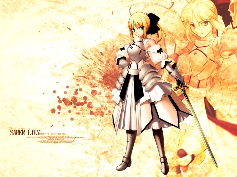 Blonde Girl in Armor — Yellow, Dramatic, Anime