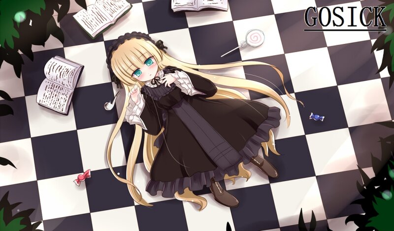 Blonde Girl in Black Dress — Calm