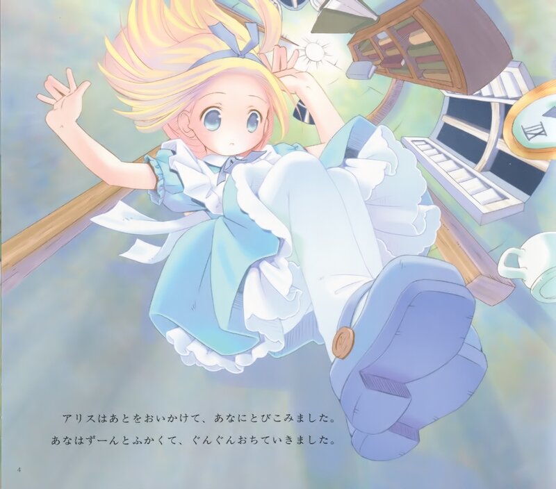 Blonde Girl in Blue Dress — Dreamy, Anime