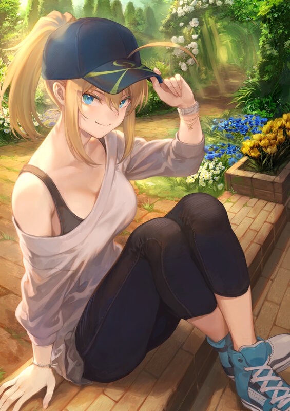 Blonde Girl in Cap