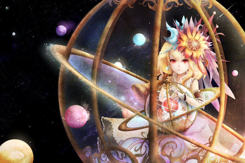 Blonde Girl in Celestial Sphere