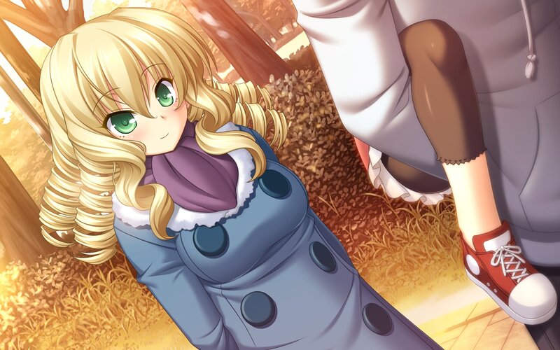 Blonde Girl in Coat