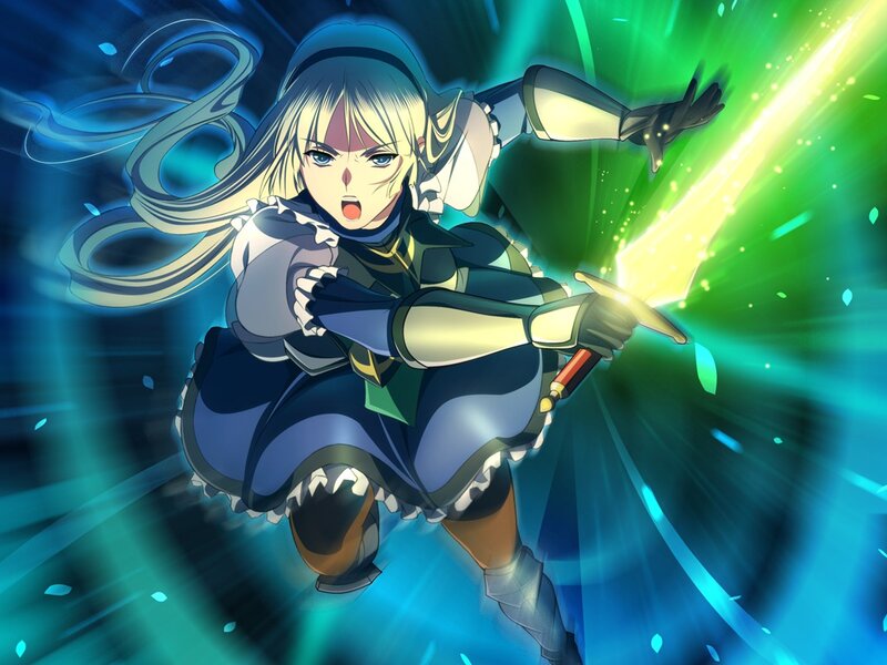 Blonde Girl in Combat