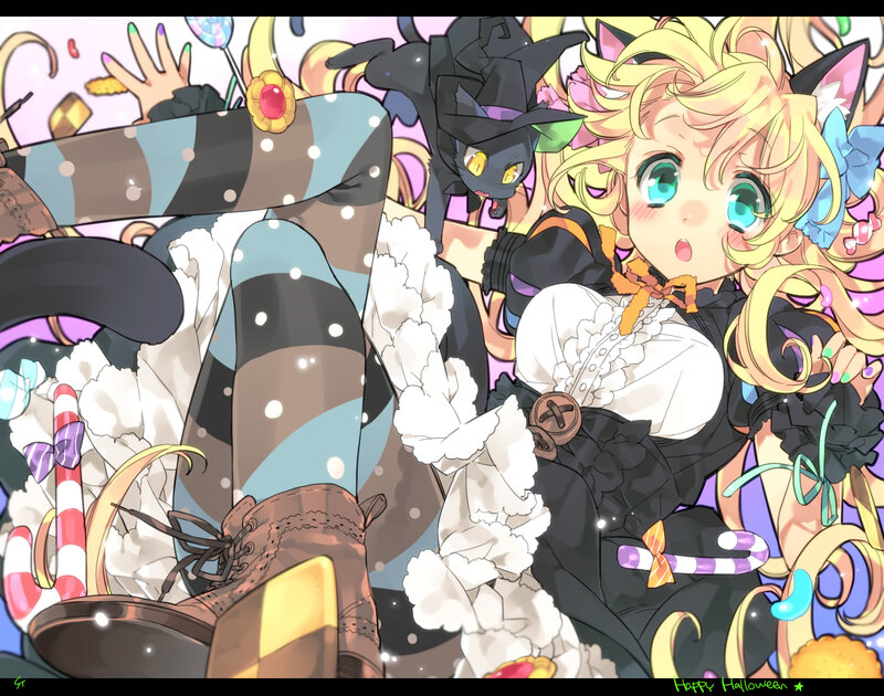 Blonde Girl in Costume — Yellow