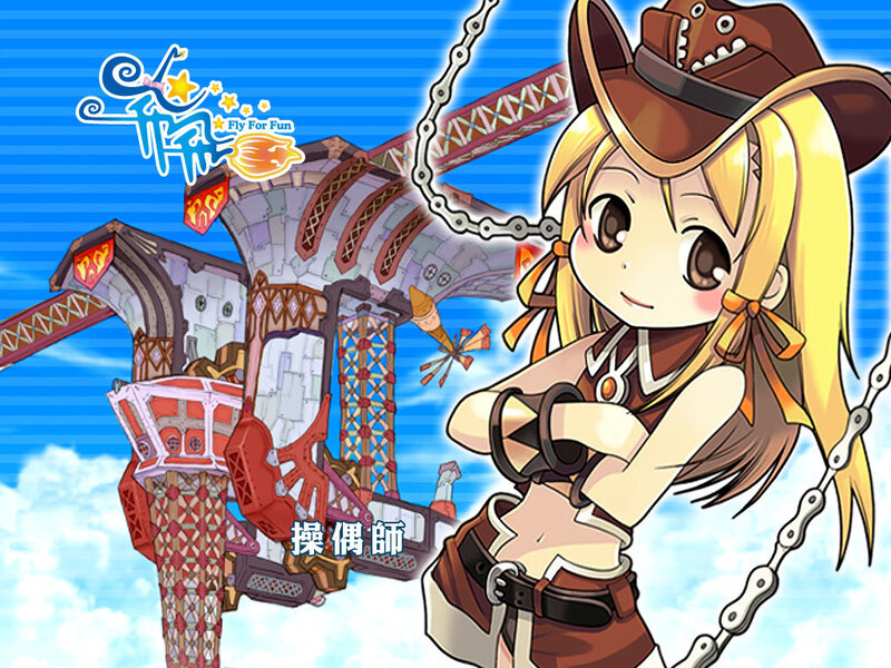 Blonde Girl in Cowboy Hat — Blue