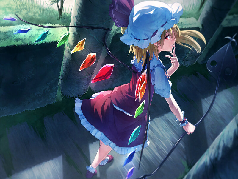 Blonde Girl in Dress — Blue, Dramatic, Afternoon, Anime