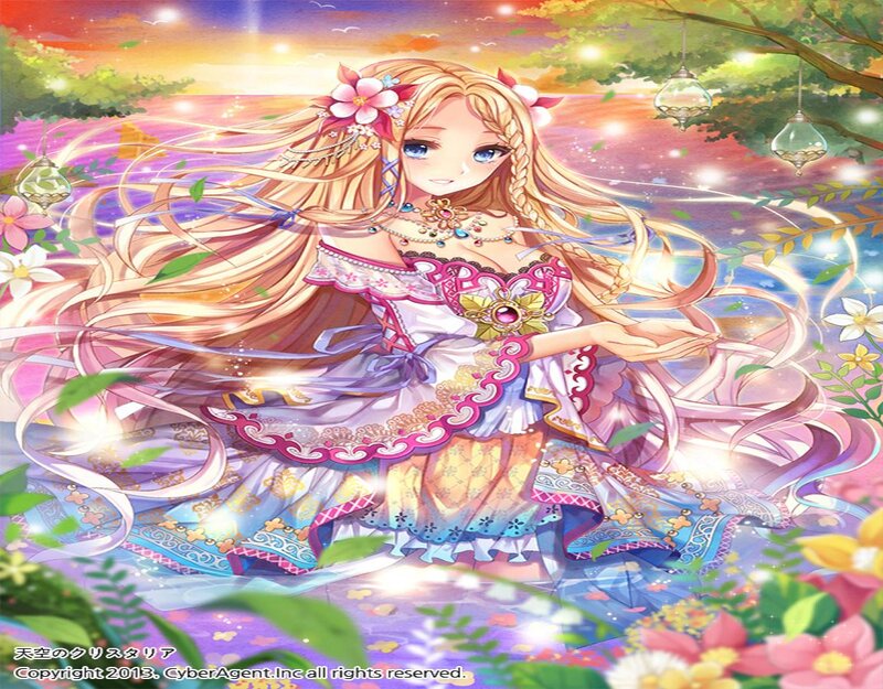 Blonde Girl in Dress — Pink, Serene, Sunset