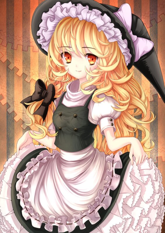 Blonde Girl in Dress — Yellow, Calm, Anime