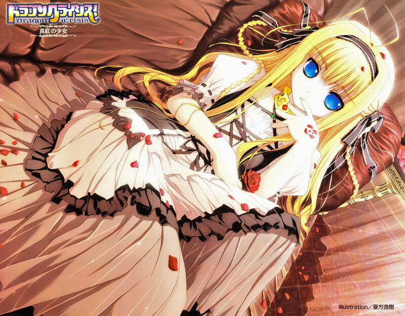 Blonde Girl in Dress — Yellow, Dramatic