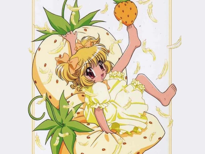 Blonde Girl in Dress — Yellow, Playful
