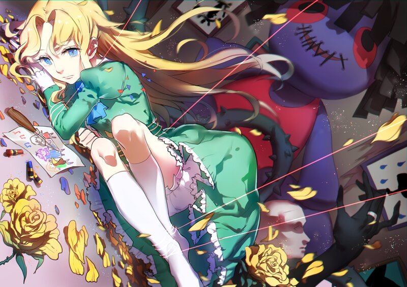 Blonde Girl in Green Dress — Chaotic