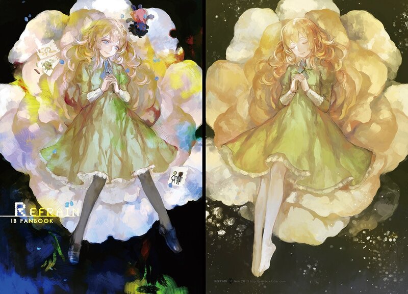 Blonde Girl in Green Dress — Yellow