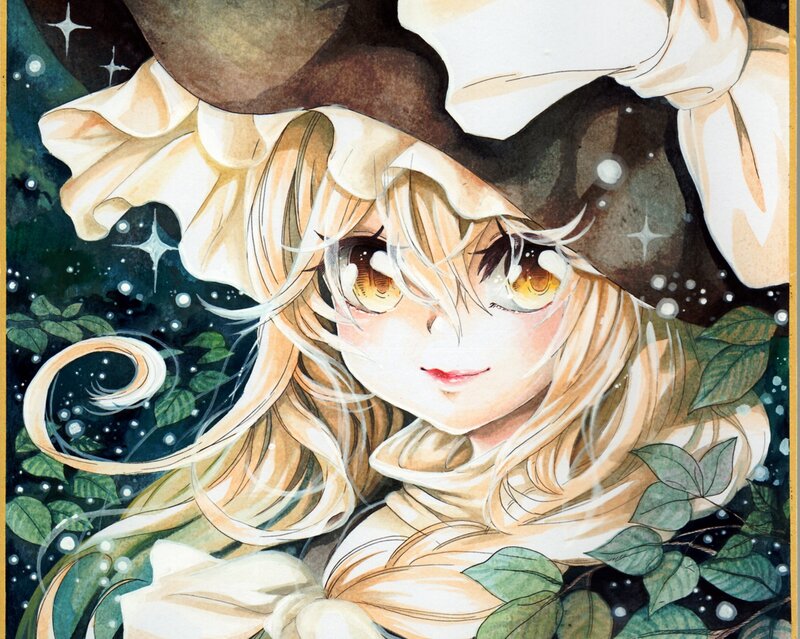 Blonde Girl in Hat — Brown