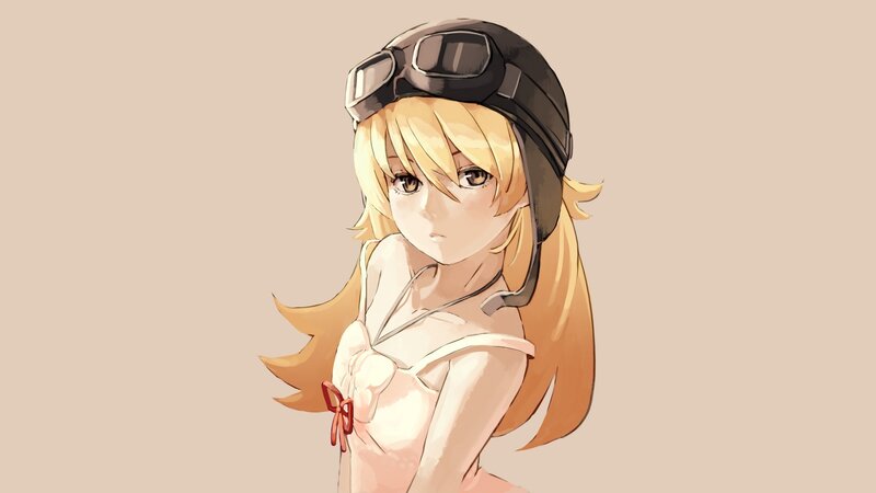Blonde Girl in Helmet — Beige