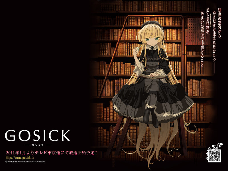 Blonde Girl in Library