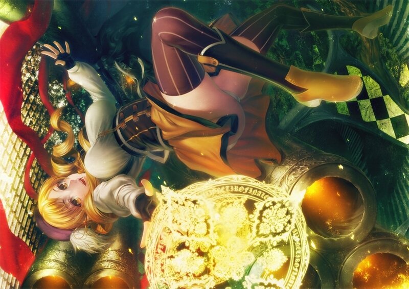 Blonde Girl in Magical Scene