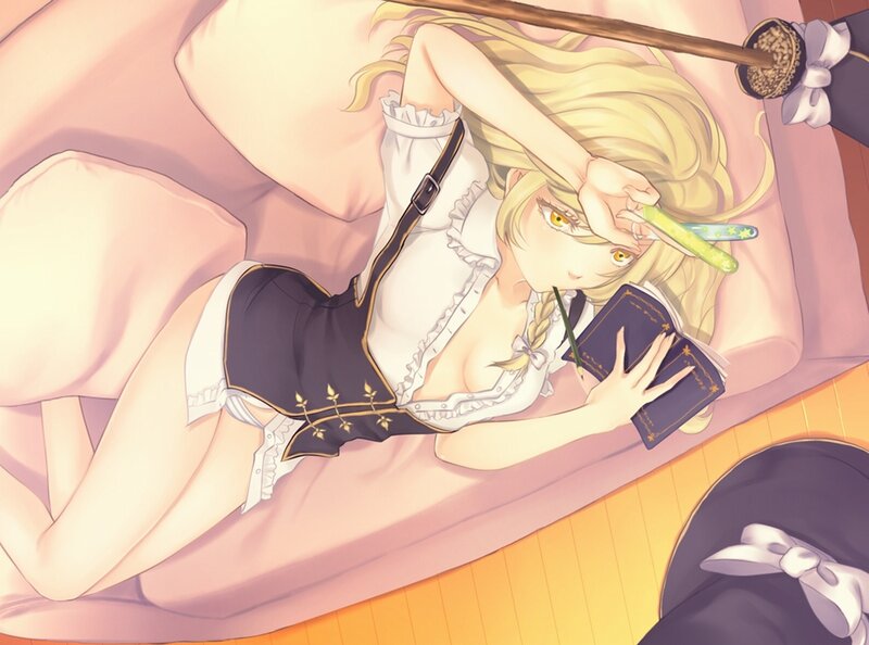 Blonde Girl in Maid Outfit — Pink, Relaxed