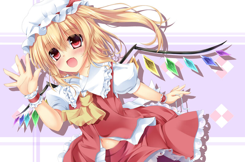 Blonde Girl in Maid Outfit — Red, Playful