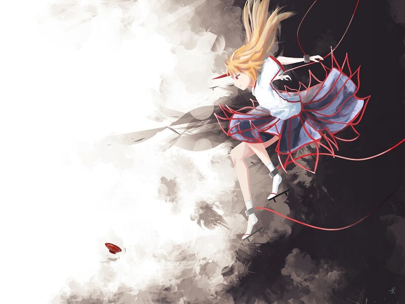 Blonde Girl in Motion