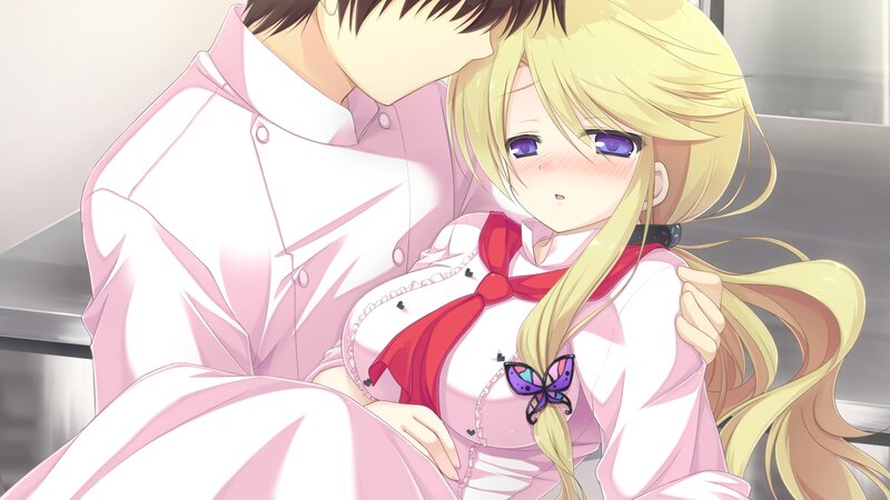 Blonde Girl in Pink Dress — Intimate