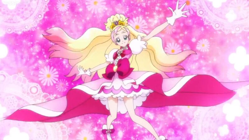 Blonde Girl in Pink Dress — Magical