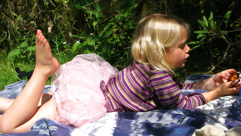 Blonde Girl in Pink Tutu