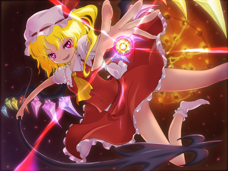Blonde Girl in Red Dress — Dynamic