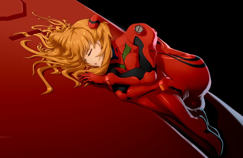 Blonde Girl in Red Suit — Dramatic, Anime, Red Suit