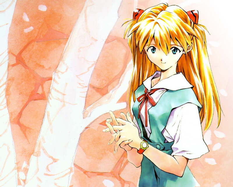 Blonde Girl in School Uniform — Yellow, Calm, Anime