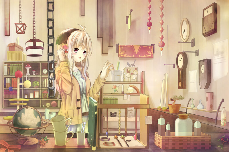 Blonde Girl in Shop
