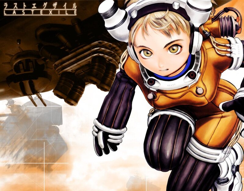 Blonde Girl in Spacesuit